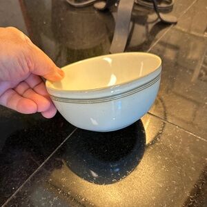 Hearth & Hand Cream and Gray Bowl